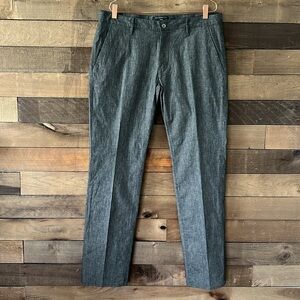 John Varvatos USA Men's Luxe Bowery Slim Straight Dress Pants in Black